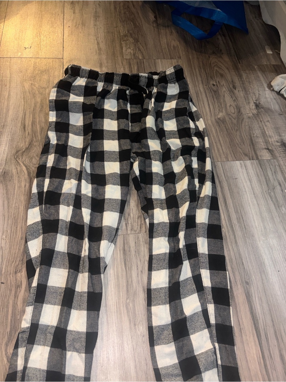 Bluenotes Black & White Checked Men's Joggers